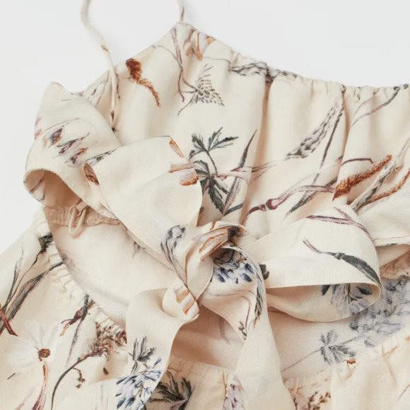 H&M Linen Blend Floral Dress (size M) - Picture 6 of 6